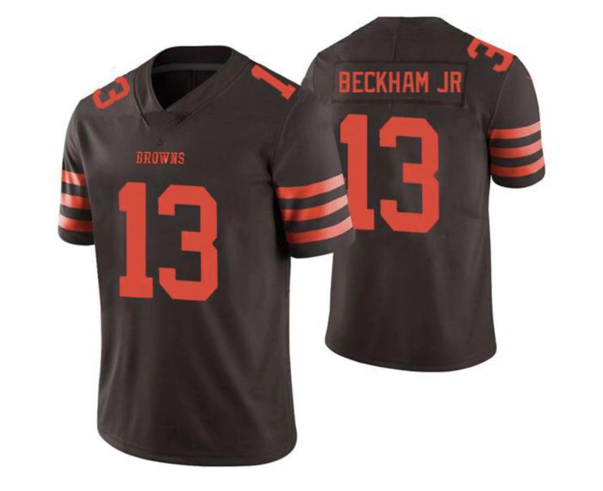 Men Cleveland Browns #13 Beckham Jr Brown Nike Vapor Untouchable Limited NFL Jerseys
